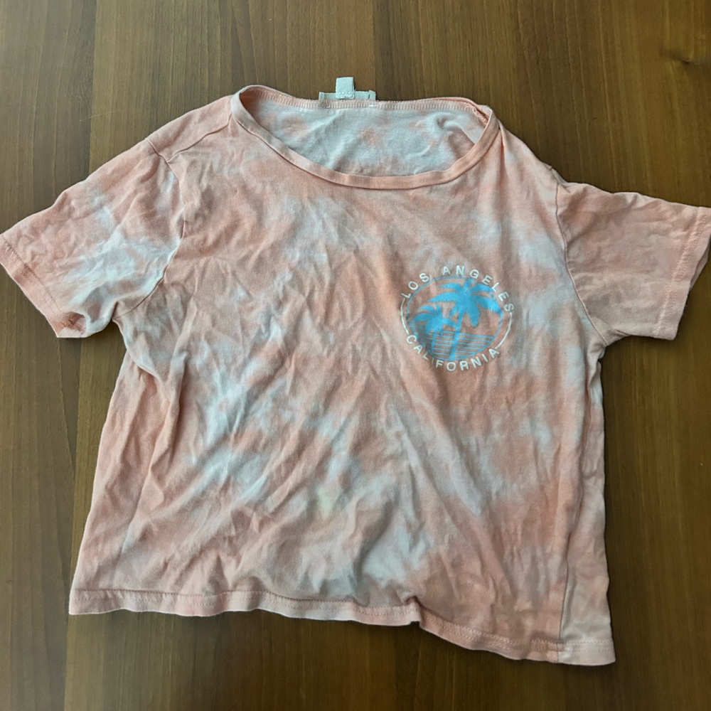 Kids Peach Tie-Dye T-Shirt